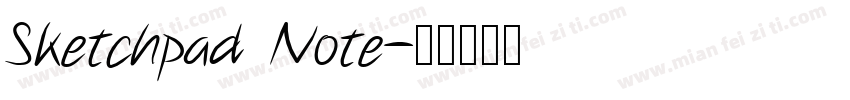 Sketchpad Note字体转换